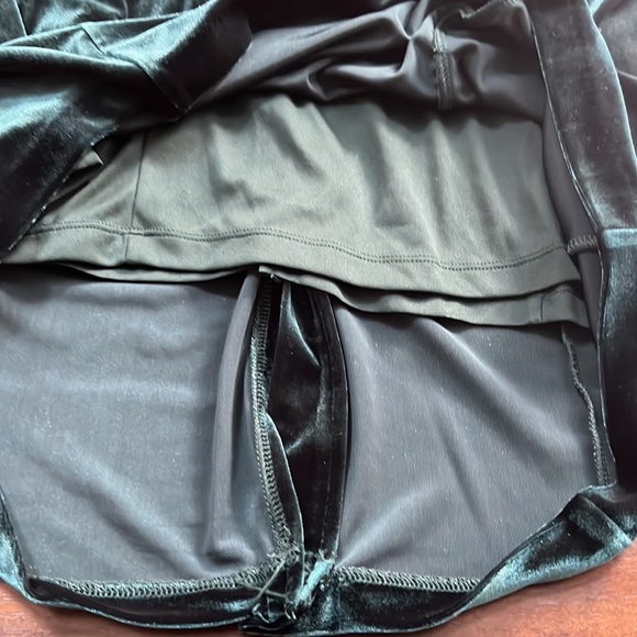 Adrianna Papell Short Sleeve Roll Neck Velvet Sheath Dress - Picture 8 of 12